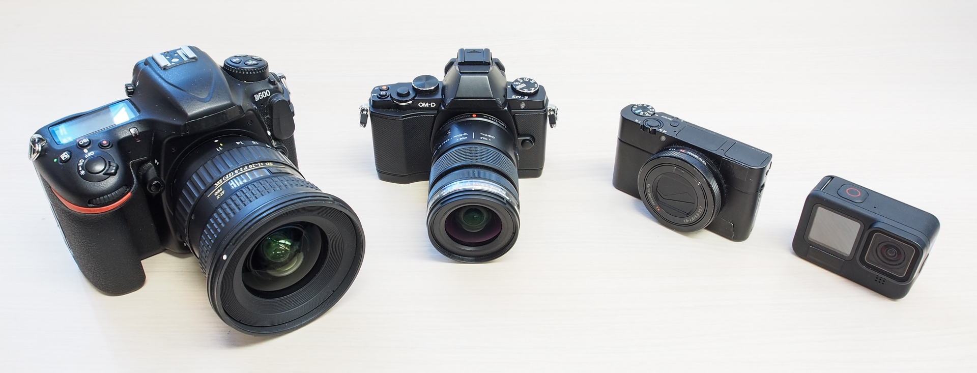 dSLR fotoaparat, mirrorless fotoaparat, kompaktni fotoaparat i akcijska kamera